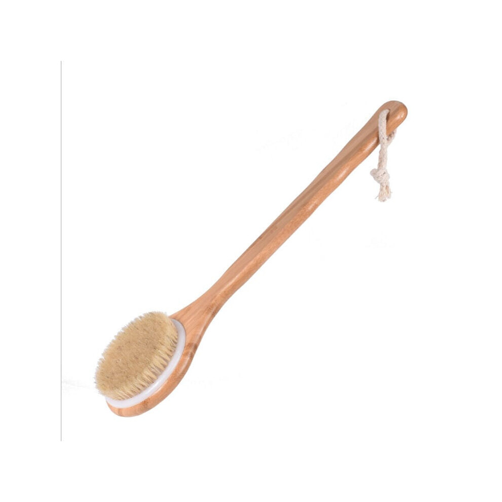Back Scrubber With Bamboo Handle, Facilitates Sebum Production And Enhances Nutrient Absorption, For A Complete Self-Massage Experience (1PC)
