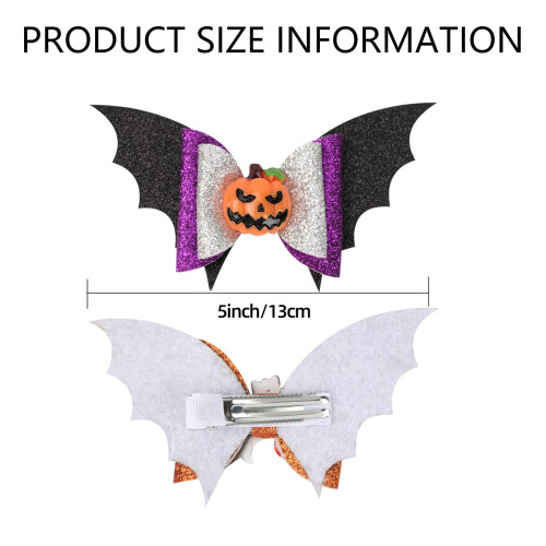Αξεσουάρ μαλλιών για το Halloween με αστραφτερές κορδέλες, ανθεκτικά κλιπ αλιγάτορα, 1
