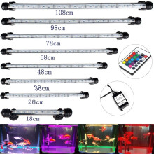 Encanto para Aquário: Luzes RGB para Aquário, LED Subaquático à Prova d'Água IP68, Design Anfíbio, Cores Vibrantes que Mudam para o Seu