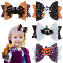 Pinza decorativa para disfraz, pinza para el cabello con forma de murciélago brillante, tamaño portátil para fiestas de disfraces de Halloween o