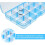 Versatile Storage Solution, Lightweight Stackable Storage Box, Plastic Organizer Container with Adjustable Divider, Removable Grid, Food Grade PP 3