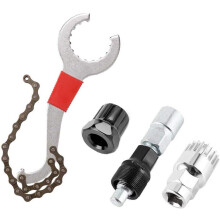Kit de reparare a bicicletelor, inclusiv un kit multifuncțional de reparare a bicicletei, un extractor de brațe de angrenaj și o husă cu fermoar