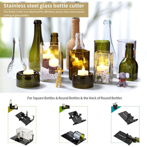 Upgraded Version Glass Bottle Cutter, Comprehensive Cutting Kit for Creative Gifting, Easy Operation with Sturdy Cutting Experience 1