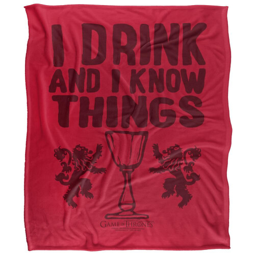 Game of Thrones Game Of Thrones I Drink And I Know Thinga Blanket