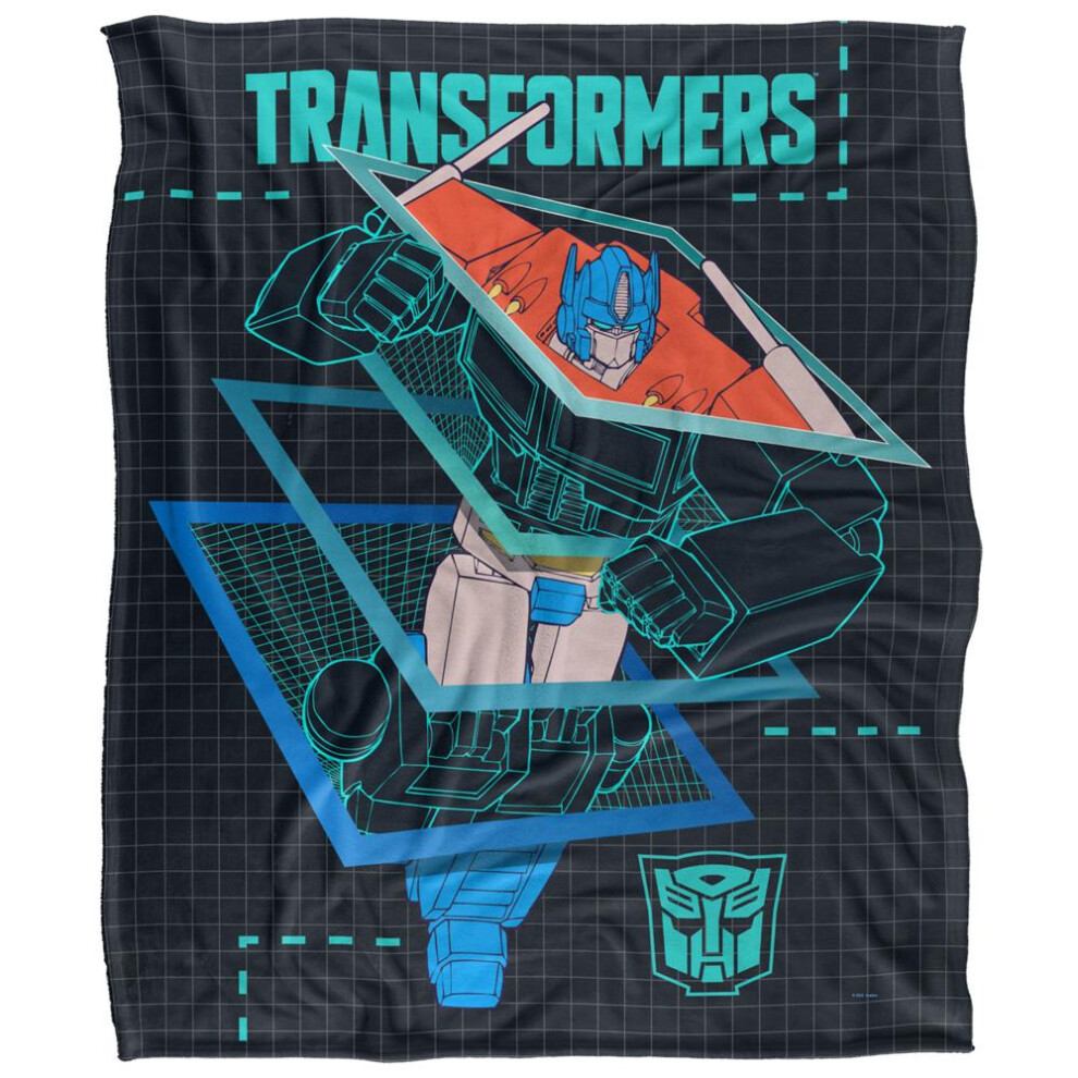 Transformers Schematic Optimus Prime Blanket Multicoloured