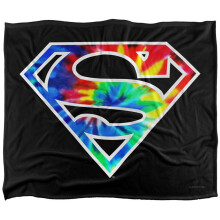 Superman Tie Dye Logo Blanket