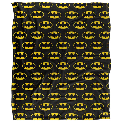 Batman Batman All Over Logo Blanket