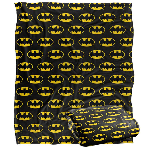 Batman Batman All Over Logo Blanket 2