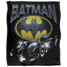 Batman Batmobile Logo Blanket