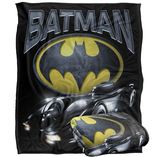 Batman Batman Batmobile Logo Blanket 2