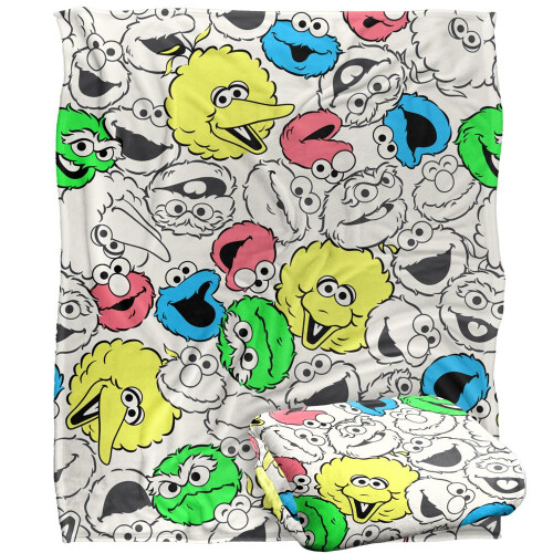 Sesame Street Sesame Street Character Heads Blanket 2