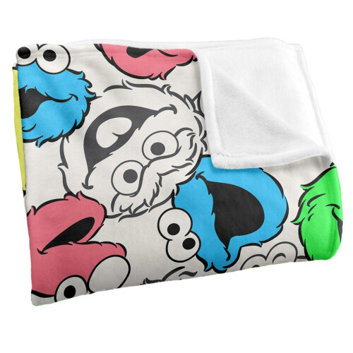 Sesame Street Sesame Street Character Heads Blanket 1