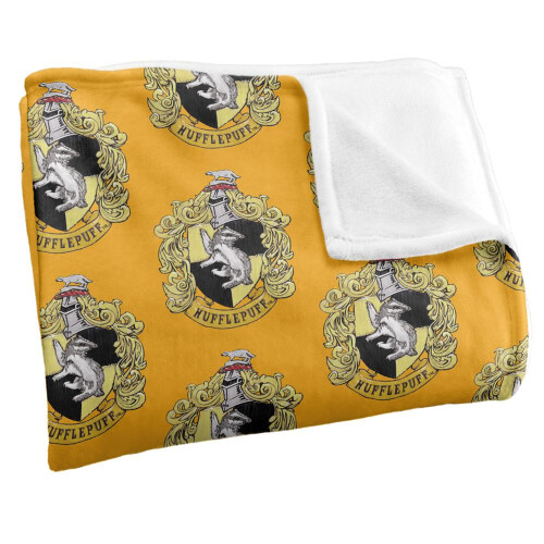 Harry Potter Harry Potter Hufflepuff Repeat Print Blanket 1