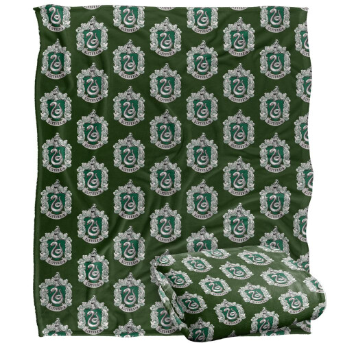Harry Potter Harry Potter Slytherin Repeat Print Blanket 2
