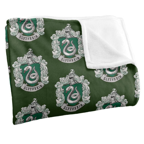 Harry Potter Harry Potter Slytherin Repeat Print Blanket 1