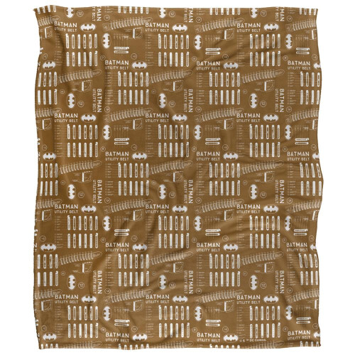 Batman Batman Utility Belt Schematic Blanket