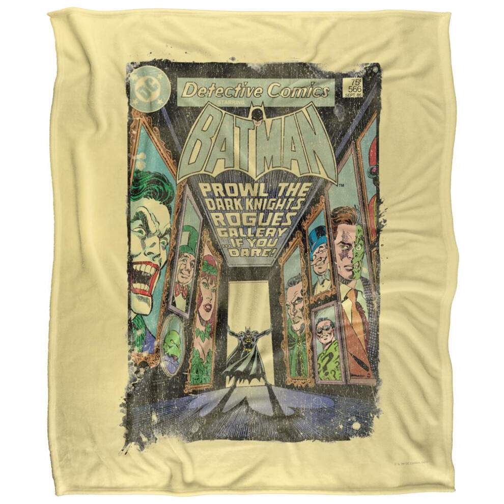 Batman Prowl The Gallery Comic Cover Blanket Multicoloured