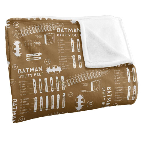 Batman Batman Utility Belt Schematic Blanket 1