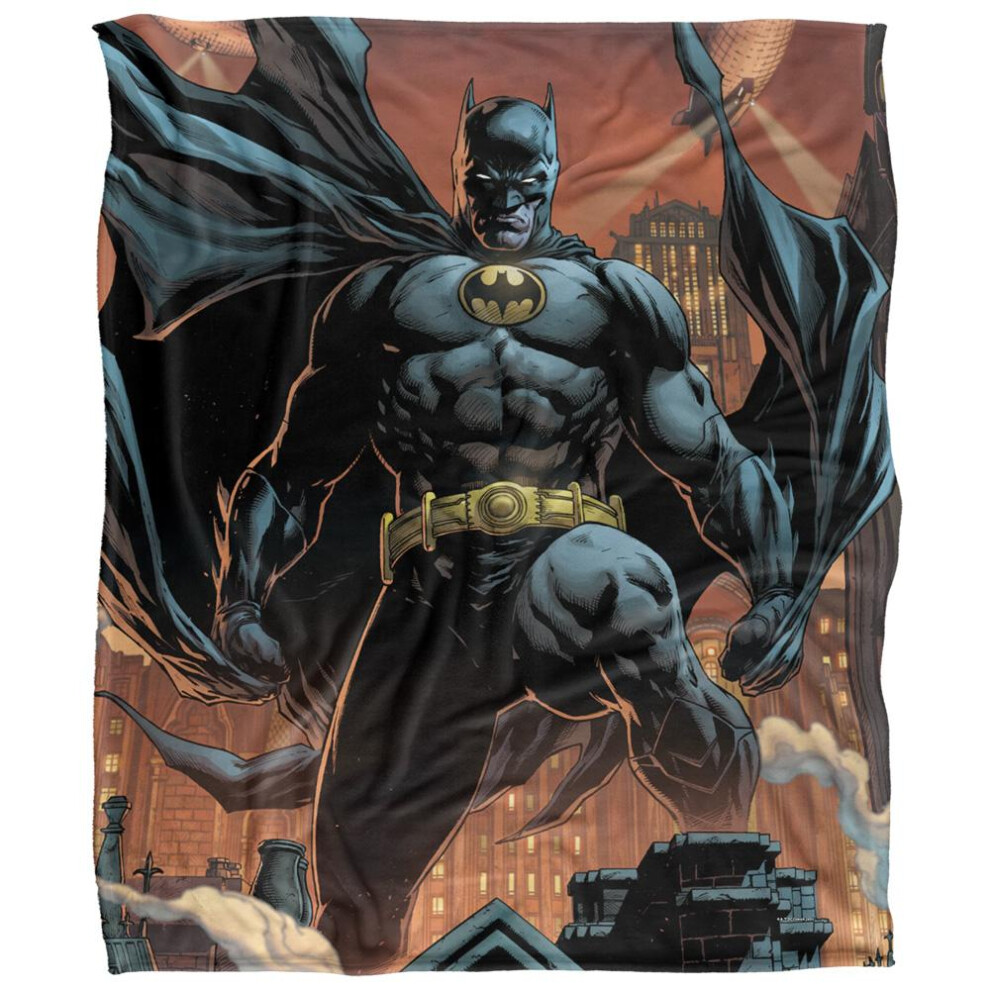 Batman Fabok Comic Cover Blanket Multicoloured