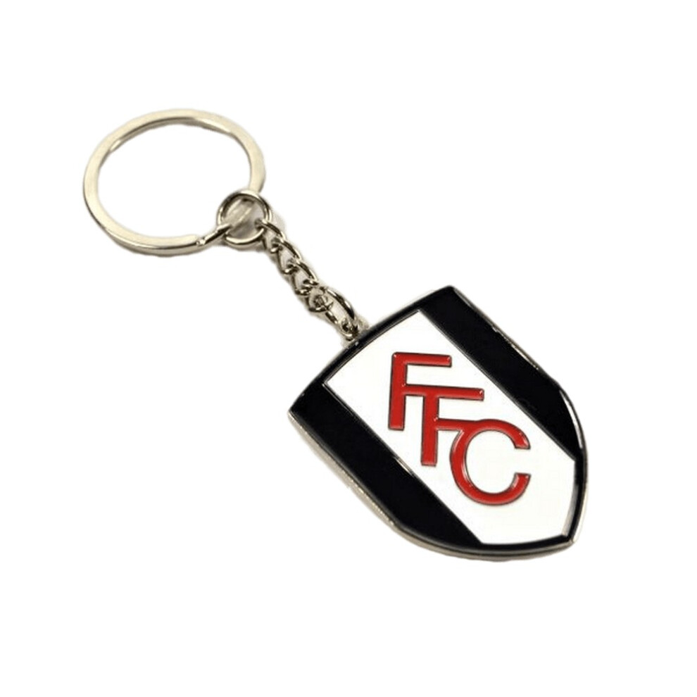 Fulham Fc Crest Keyring White