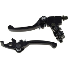 Universeller Motorrad-Kupplungs- und Bremshebel, verstellbar für 7-8 Zoll Lenker, kompatibel mit den meisten Pit- und Dirtbikes und hydraulischen