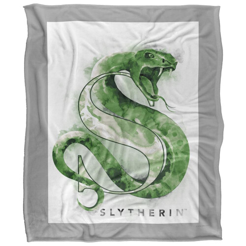 Harry Potter Harry Potter Slytherin Ink Splatter Blanket