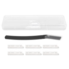 Barttrimmer, manuelles Rasiermesser, faltbares Design, hautschonend, hochwertige Verarbeitung, Edelstahlklinge, langlebig und tragbar, leicht zu