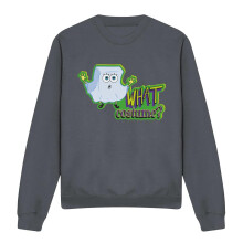 (XL, Charcoal) SpongeBob SquarePants Unisex Adult What Costume? Sweatshirt