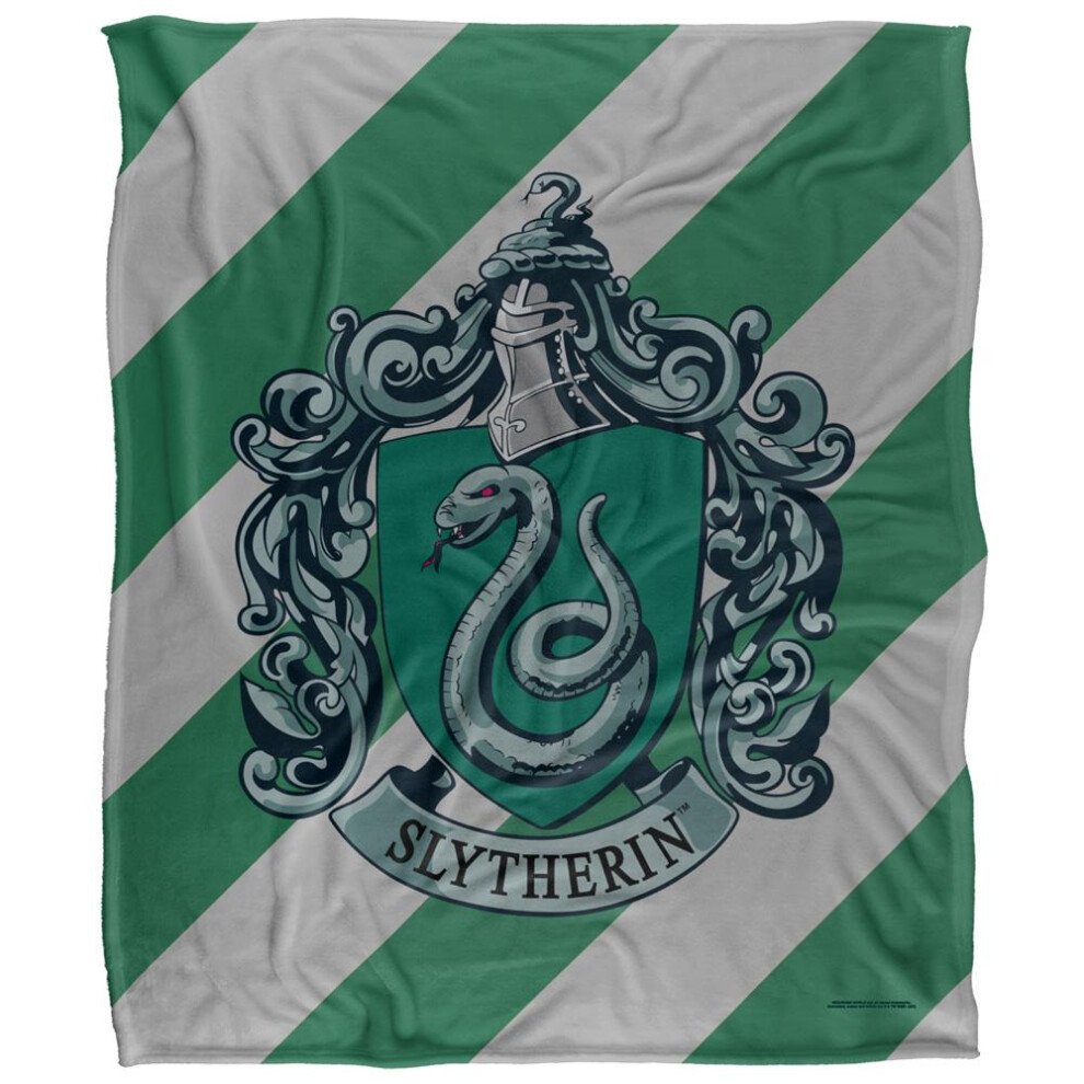 Harry Potter Slytherin Striped Blanket Multicoloured