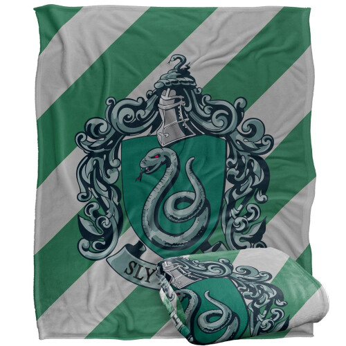 Harry Potter Harry Potter Slytherin Striped Blanket 2