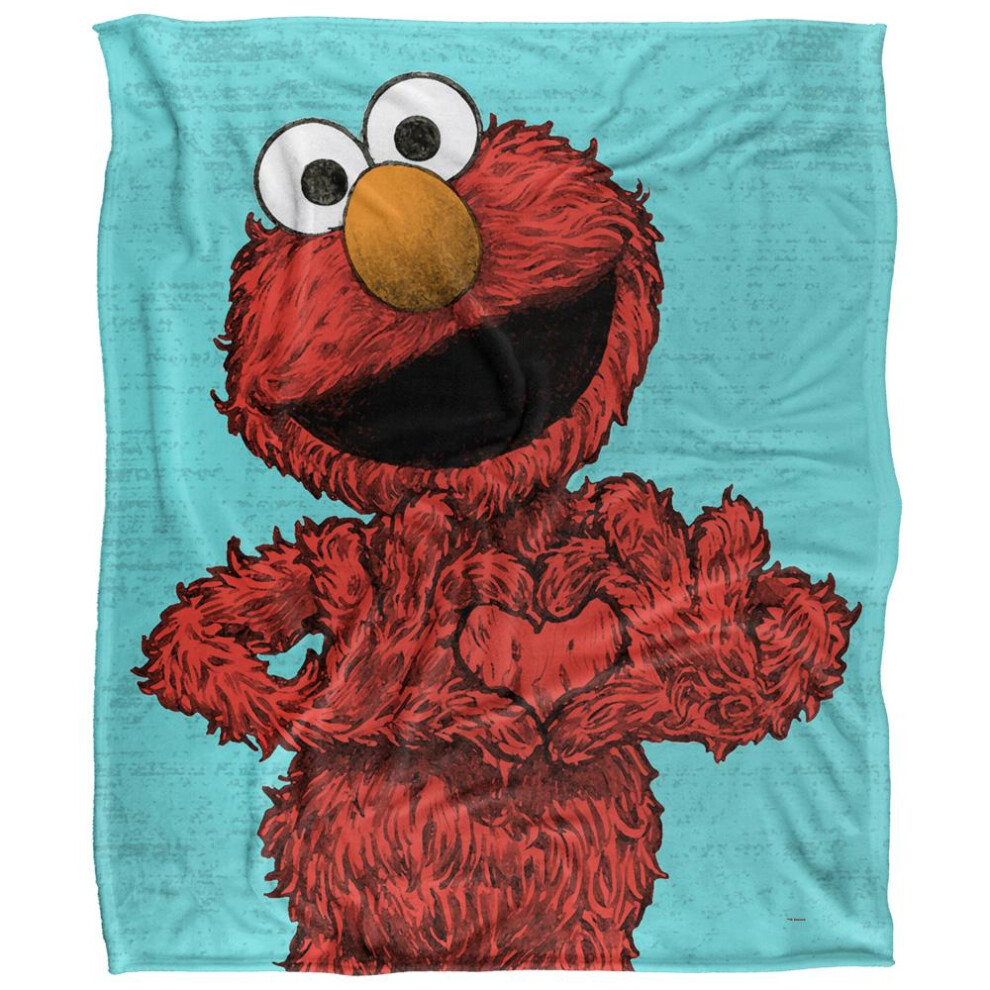 Sesame Street Painted Elmo Blanket Multicoloured