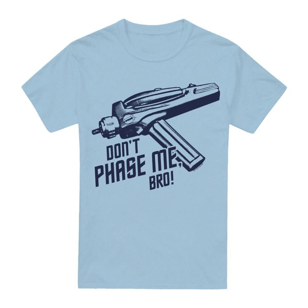 Star Trek Mens Don't Phase Me Bro T-Shirt Blue