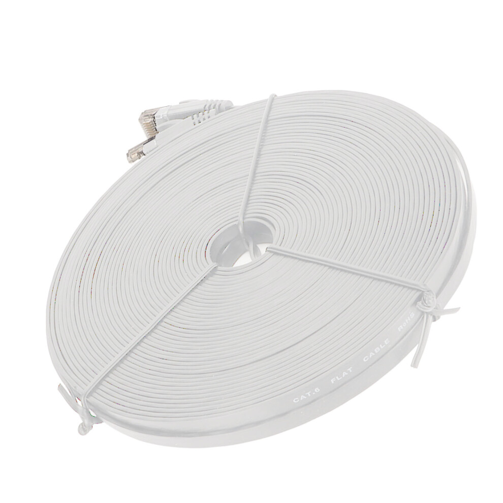 Gigabit Ethernet Cable 66Ft Cat6 Rj45 1000Mbps For Router/Laptop White 8471370699545