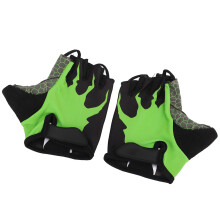 Durable L Half Finger Fitness Gloves with Anti Slip Silicone Palm