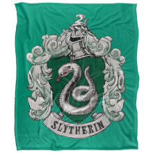 Harry Potter Slytherin Stitched Crest Blanket