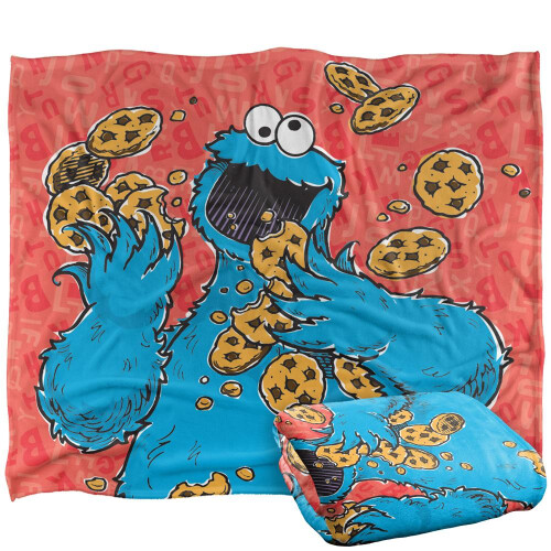 Sesame Street Sesame Street Drawn Cookie Monster Blanket 2