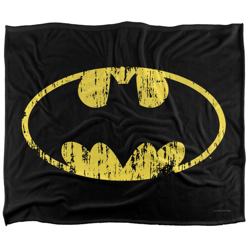 Batman Batman Distressed Logo Blanket