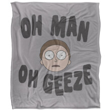 Rick And Morty Oh Man Oh Geeze Blanket