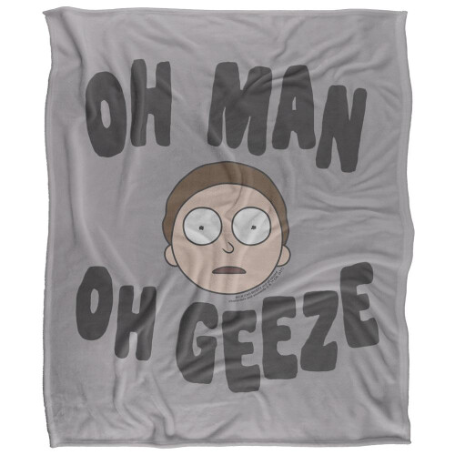 Rick And Morty Rick And Morty Oh Man Oh Geeze Blanket