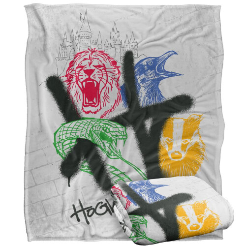 Harry Potter Harry Potter Hogwarts Graffiti Blanket 2