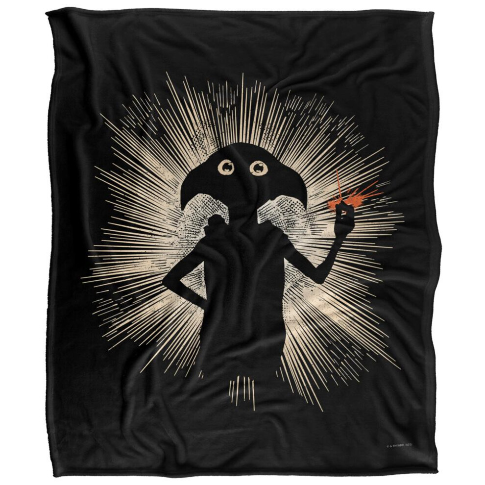 Harry Potter Silhouette Dobby Blanket Multicoloured