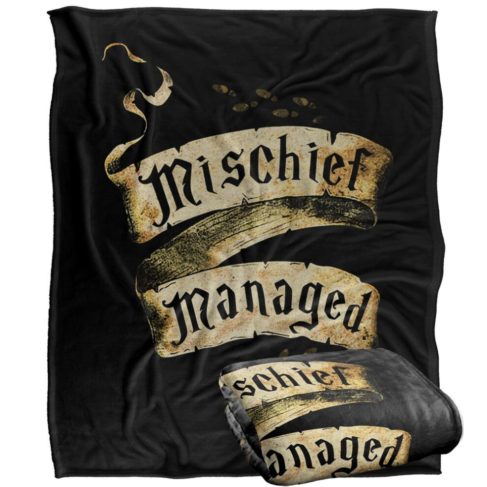 Harry Potter Mischief Managed Scroll Blanket Multicoloured