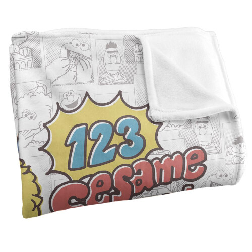 Sesame Street Sesame Street 123 Group Shot Blanket 1