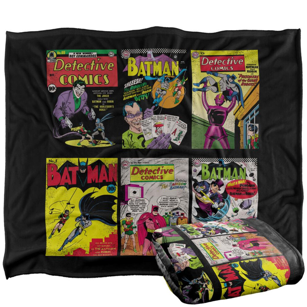 Batman Detective Comics Assorted Designs Blanket Multicoloured