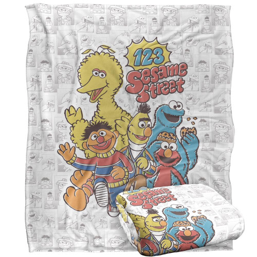 Sesame Street Sesame Street 123 Group Shot Blanket 2