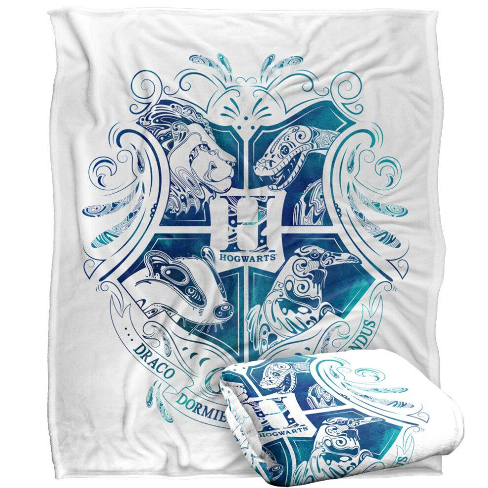 Harry Potter Hogwarts Abstract Blanket Multicoloured