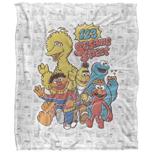 Sesame Street Sesame Street 123 Group Shot Blanket