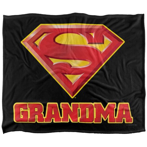 Superman Superman Grandma Logo Blanket 1