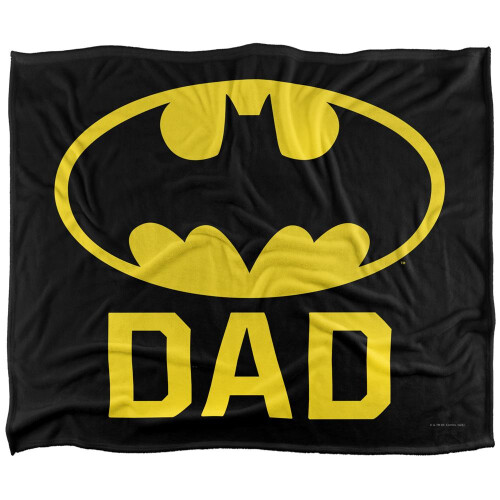 Batman Batman Dad Logo Blanket 1