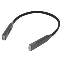 Lampe de lecture LED rechargeable pour le cou, lampe mains libres polyvalente pour la lecture nocturne et les loisirs créatifs, batterie